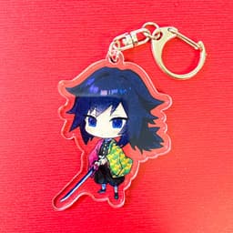 (mua 1 tặng 1) ( Mica ) Móc khóa KIMETSU NO YAIBA THANH GƯƠM DIỆT QUỶ ver CẦM KIẾM anime chibi đáng yêu 2
