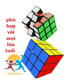 Rubik 3x3 Alokidstb, Rubic Khối Lập Phương Xoay Nhanh Mượt Trơn, Lõi Cứng Cáp, Bền, Đồ Chơi Trí Tuệ Cho Bé 2