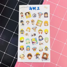 Ảnh dán trong 1 tấm sticker anime chibi dễ thương quà tặng trang trí xinh xắn 1