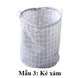 Giỏ vải đựng đồ đa năng, sọt vải để quần áo vải bố chống thấm nước 7