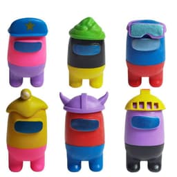 ( 1 chiếc ) Mô hình nhựa AMONG US MẮT ĐỔI MÀU QUẦN ĐỔI MÀU XOÁY RA XƯƠNG game chibi anime 3