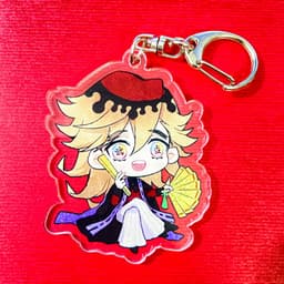 (mua 1 tặng 1) ( Mica ) Móc khóa KIMETSU NO YAIBA THANH GƯƠM DIỆT QUỶ ver CẦM KIẾM anime chibi đáng yêu 4