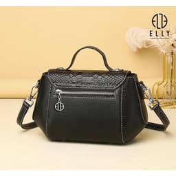 [Tặng hộp 20.10] Túi xách nữ da thật ELLY ET143 túi hand bag cao cấp thời trang sang trọng 4