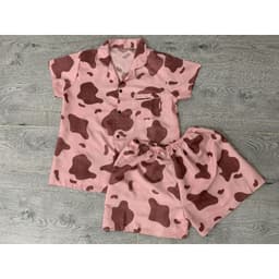 Đồ Ngủ Nữ Ngắn Tay - Pyjama Nữ - Bộ Ngủ Quần Đùi Cộc Tay Mặc Nhà Chất Kate Lụa Mềm Mát 5