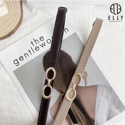 [Tặng hộp 20.10] Thắt lưng nữ ELLY ED62 khóa móc cài da thật cao cấp dây nịt nữ thời trang chính hãng 4