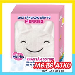KHĂN CHOÀNG TẮM SỢI TRE KHÁNG KHUẨN HÌNH THỎ ĐÁNG YÊU (72X120) - QUÀ TẶNG MERRIES 2
