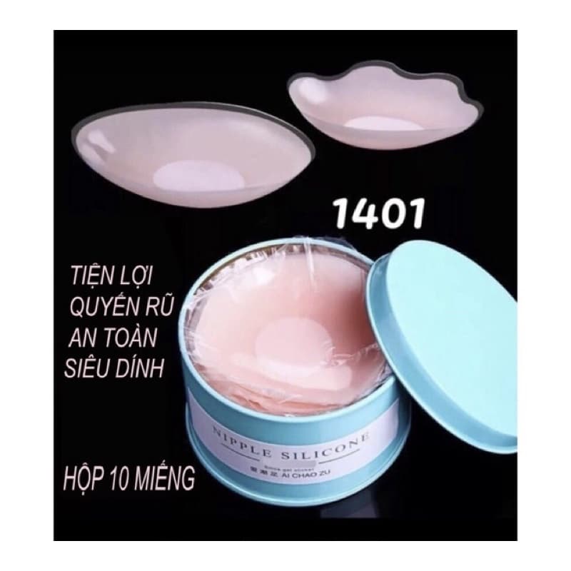 Hộp 5 Đôi Miếng Dán Ngực Silicon 