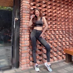 Bộ tập gym nữ , đồ tập thể thao chun dệt 3 lỗ vân sườn 3