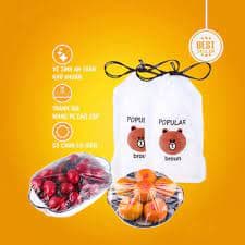 Set 100 Màng Bọc Thực Phẩm Bo Chun Túi Gấu 4