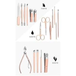 Bộ dụng cụ cắt tỉa móng đa năng 18 chi tiết hộp hồng siêu đẹp sang chảnh 5