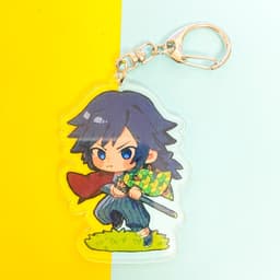 (mua 1 tặng 1) ( Mica ) Móc khóa KIMETSU NO YAIBA THANH GƯƠM DIỆT QUỶ VER THIÊN NHIÊN quà tặng dễ thương 5