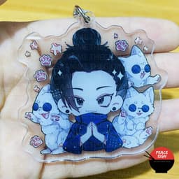 (mua 1 tặng 1) (Mica trong acrylic) Móc khóa JUJUTSU KAISEN ver TAI THÚ PET anime chibi Chú Thuật Hồi Chiến 6