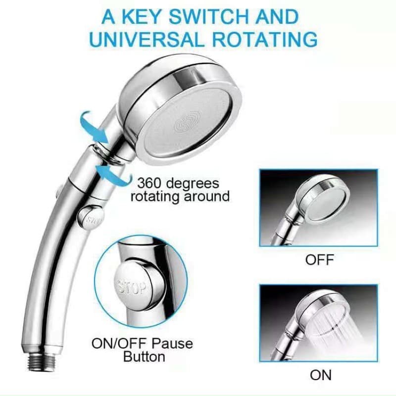 vòi tắm tăng áp hoa sen tăng áp thông minh 2 chế độ tăng áp gấp 5 lần Có chế độ TIẾT KIỆM NƯỚC GIA DỤNG VĨNH NGÂN