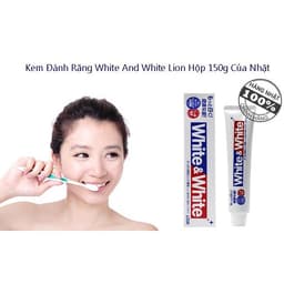 Kem Đánh Răng White & White Nhật Lion 150g 2