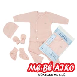 Set quần áo cài chéo 5 món vải modal làm từ sợi cây sồi siêu mềm và thoáng khí  Comfybaby size sơ sinh Newborn 1