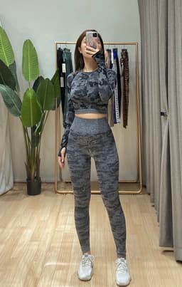 Đồ tập gym , bộ đồ tập thể thao nữ dài tay xanh mint Gymshark 8