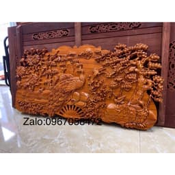 Tranh quạt phu thê viên mãn sơn pu cao cấp 2