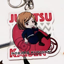 (mua 1 tặng 1) ( Mica trong acrylic ) Móc khóa JUJUTSU KAISEN ver NẰM ĐỆM Chú Thuật Hồi Chiến anime chibi xinh xắn 5