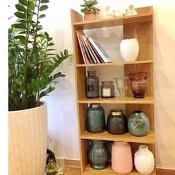 KỆ ĐỂ ĐỒ GÓC TƯỜNG- KỆ GÓC GỖ 5 TẦNG - 2X002 4