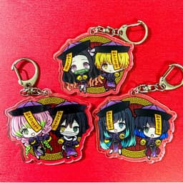(mua 1 tặng 1) ( Mica ) Móc khóa KIMETSU NO YAIBA THANH GƯƠM DIỆT QUỶ ver Couple Cương Thi anime chibi đáng yêu 1