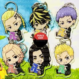 (mua 1 tặng 1) ( Mica ) Móc khóa in hình TOKYO REVENGERS Kịch Trường Của Takemichi ver ÔM 
anime chibi dễ thương 1