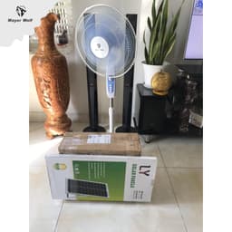 Quạt năng lượng mặt trời, quạt tích điện năng lượng mặt trời Chính Hãng Mayor Wolf 18w 7