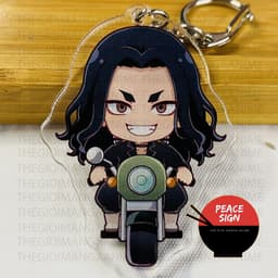(mua 1 tặng 1) ( Mica trong acrylic ) Móc khóa TOKYO REVENGERS ver LÁI XE Kịch Trường Của Takemichi anime chibi 9