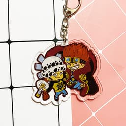 (mua 1 tặng 1) ( Mica ) Móc khóa One Piece Đảo Hải Tặc ver đồng chí quà tặng dễ thương anime chibi 6
