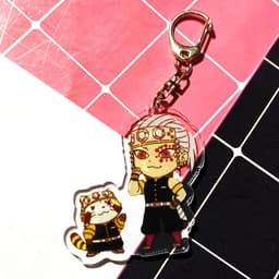 (mua 1 tặng 1) ( Ver CHỒN ) Móc khóa KIMETSU skin mica trong acrylic chibi anime cute quà tặng xinh xắn dễ thương 9