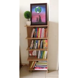 (Hỏa Tốc)Kệ Sách Gỗ 5 Tầng, Kệ gỗ góc tường 3