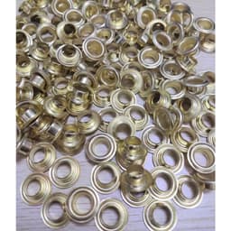 1KG Khoen ore mắt cáo 8mm Sắt xi màu VÀNG Chân thấp Khuy ore mắt cáo bấm bạt, túi giấy Không long đền 8