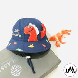 Nón cho bé (3 tháng - 15 tháng tuổi) , nón baby hình KHỦNG LONG vải Cotton mềm êm cute (Ảnh thật) 2