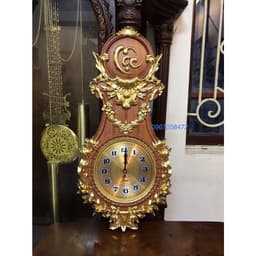 Tranh Đồng Hồ Gỗ Hương Đá Kích Thước 30*60cm 2