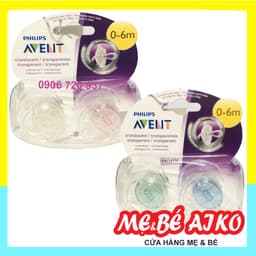 Vỉ 2 Núm Ty Ngậm Dạ Quang Cho Bé Từ 0-6 Tháng Philips Avent SCF- 2 Chiếc/hộp (Dạng Núm Dẹp) 4