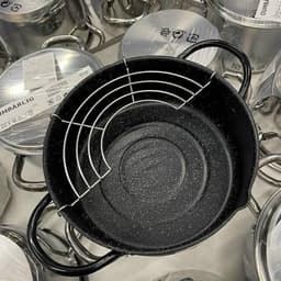 Nồi chiên ngập dầu Mojoo xuất nhật tặng kèm vỉ gác dầu mỡ tiện lợi 1