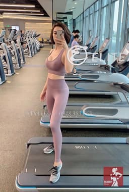 [Hoả Tốc Sẵn] Đồ tập gym ,yoga,pilates thể thao nữ chun dệt áo bra nâng ngực mờ viền quần thun cạp cao QCCC 3