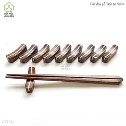 Gác Đũa Gỗ Trắc Tự Nhiên Kiểu Dáng Hiện Đại HAHANCO [CTL741] Bộ 10 Chiếc 8