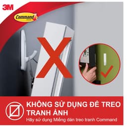 Móc dán tường Command 3M nhiều kích cỡ, chịu lực tốt, bám cực chắc, dễ dàng tháo lắp 7