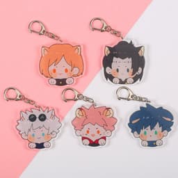 (mua 1 tặng 1) ( Mica ) Móc khóa JUJUTSU KAISEN CHÚ THUẬT HỒI CHIẾN ver NEKO quà tặng dễ thương chibi anime 2
