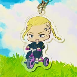 (mua 1 tặng 1) ( Mica ) Móc khóa in hình TOKYO REVENGERS Kịch Trường Của Takemichi ver XE ĐẠP anime chibi xinh xắn 3
