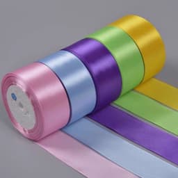 Cuộn duy băng vải lụa satin bản 2cm, 4cm dài 22m trang trí, làm nơ, gói quà, thiệp handmade, decor HOMMES 2