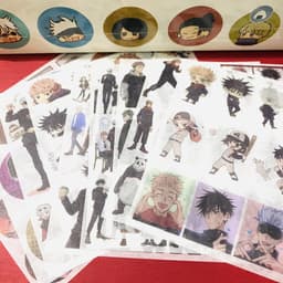 Ảnh dán CHÚ THUẬT HỒI CHIẾN Jujutsu Kaisen sticker anime chibi trang trí xinh xắn 2