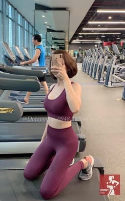 [Hoả Tốc Sẵn] Đồ tập gym ,yoga,pilates thể thao nữ chun dệt áo bra nâng ngực mờ viền quần thun cạp cao QCCC 2