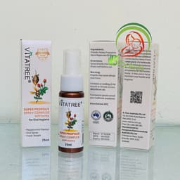 Chai xịt giảm đau họng keo ong Vitatree, lọ 25ml 2