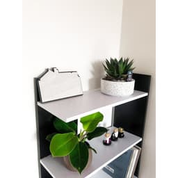 [ Freeship ] Kệ Sách Gỗ 5 Tầng - Kệ gỗ góc tường 4