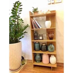 Kệ sách gỗ 5 tầng kệ góc tường đa năng gỗ MDF trang trí phòng khách ngủ, Đồ gỗ Mỹ Sinh gia đinh 2