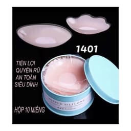 Hộp 10 Miếng Dán Ngực Silicon Mềm Mại Cho Da, Miếng Dán Nhũ Hoa Tàng Hình Bám Dính 2