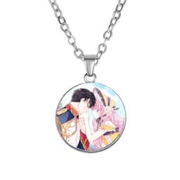 Vòng cổ in hình TRỞ THÀNH GIA ĐÌNH CỦA NHÂN VẬT PHẢN DIỆN manhwa trang sức dây chuyền phong cách anime chibi 3