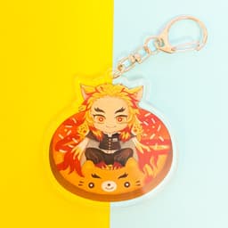 (mua 1 tặng 1) ( Mica ) Móc khóa KIMETSU NO YAIBA THANH GƯƠM DIỆT QUỶ VER PHAO BƠI quà tặng dễ thương 7