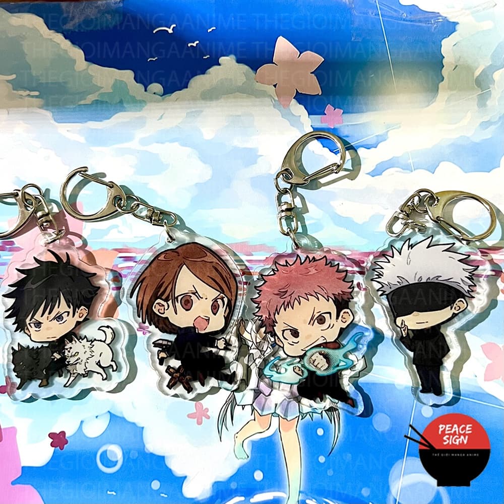 (mua 1 tặng 1) ( M1 ) Móc khóa JUJUTSU KAISEN cute CHÚ THUẬT HỒI CHIẾN anime chibi mica trong acrylic